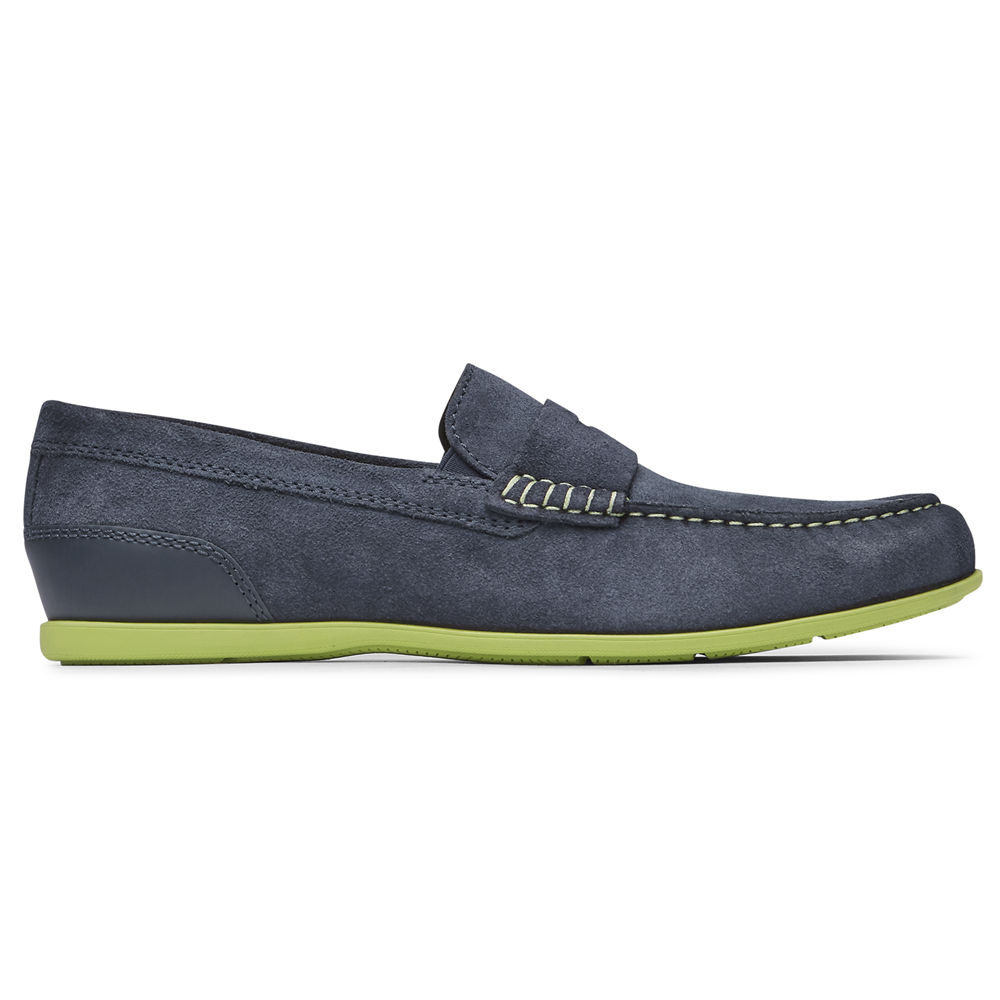 Rockport Slip-Ons Herre Blå - Malcom Penny - TCEZ80237